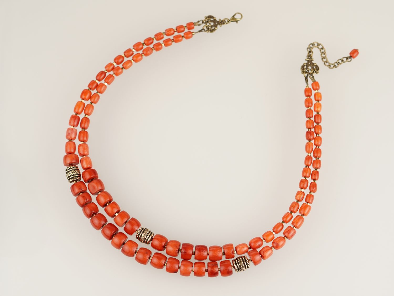 Намисто "Яскраве етно" дворядне