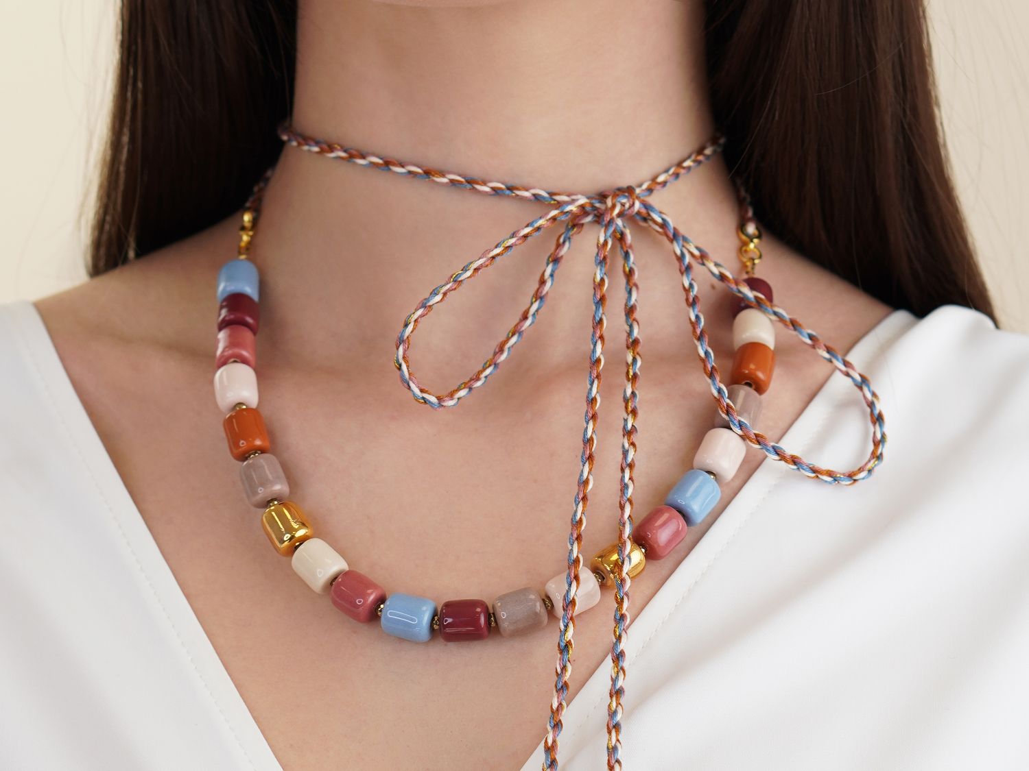 Намисто "Керамічні барви"