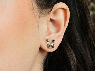 Сережки "Півник-Когутик"