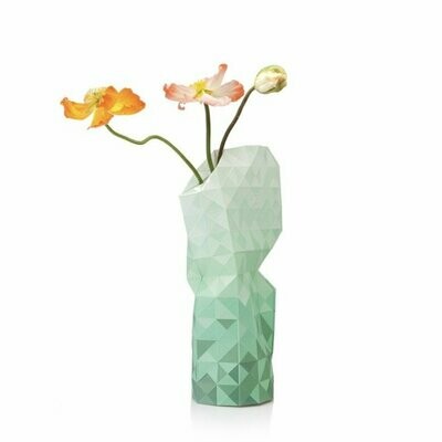 Paper Vase Large Green Gradient