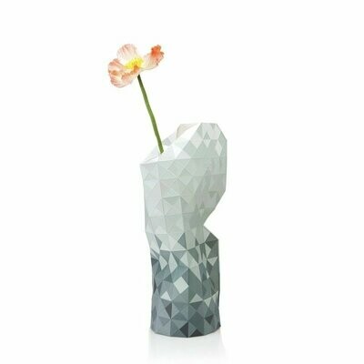 Paper Vase Large Grey Gradient