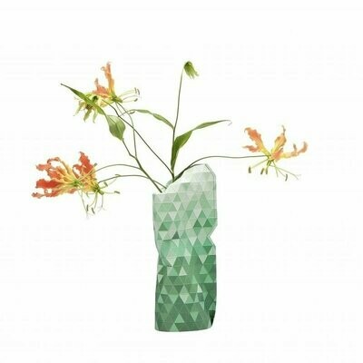 Paper Vase Small Green Gradient