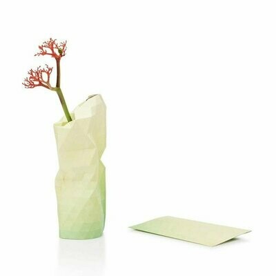 Paper Vase Small Yellow Tones