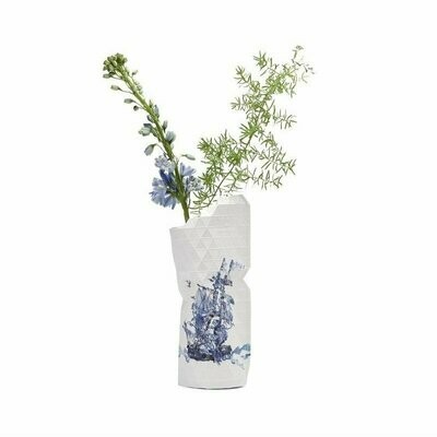 Paper Vase Small Delft Blue