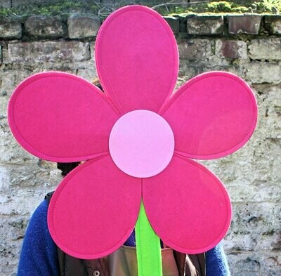 Große Filzblume, pink 120cm