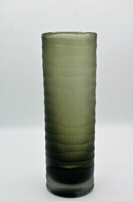 Glass cylinder vase, brown, groß