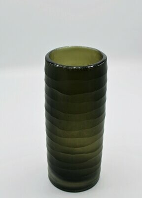 Glass cylinder vase, brown, klein