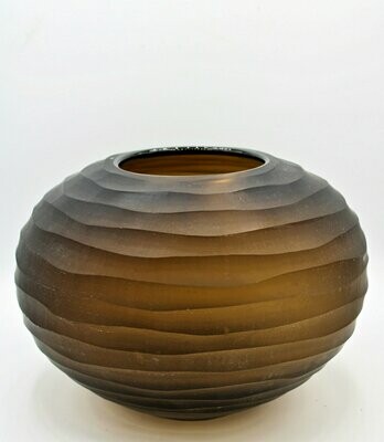 Glas bowl, light brown