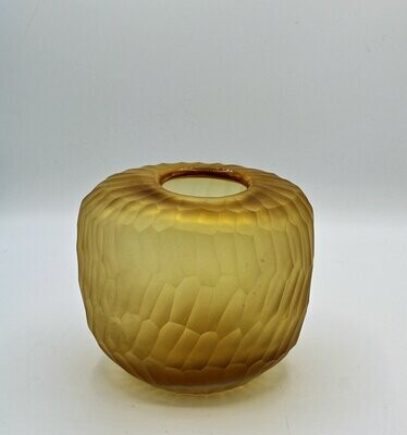 Carved Glass Vase "Honig"