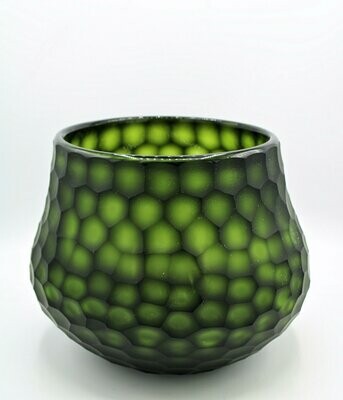 Carved Bowl Vase "Green"