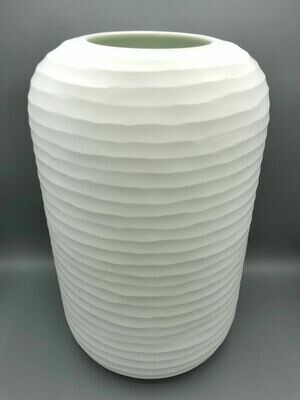Glas Vase, weiß matt (groß)
