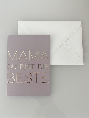 Grußkarte „Mama - Du bist die Beste“