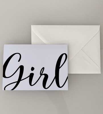 Grußkarte „Girl“