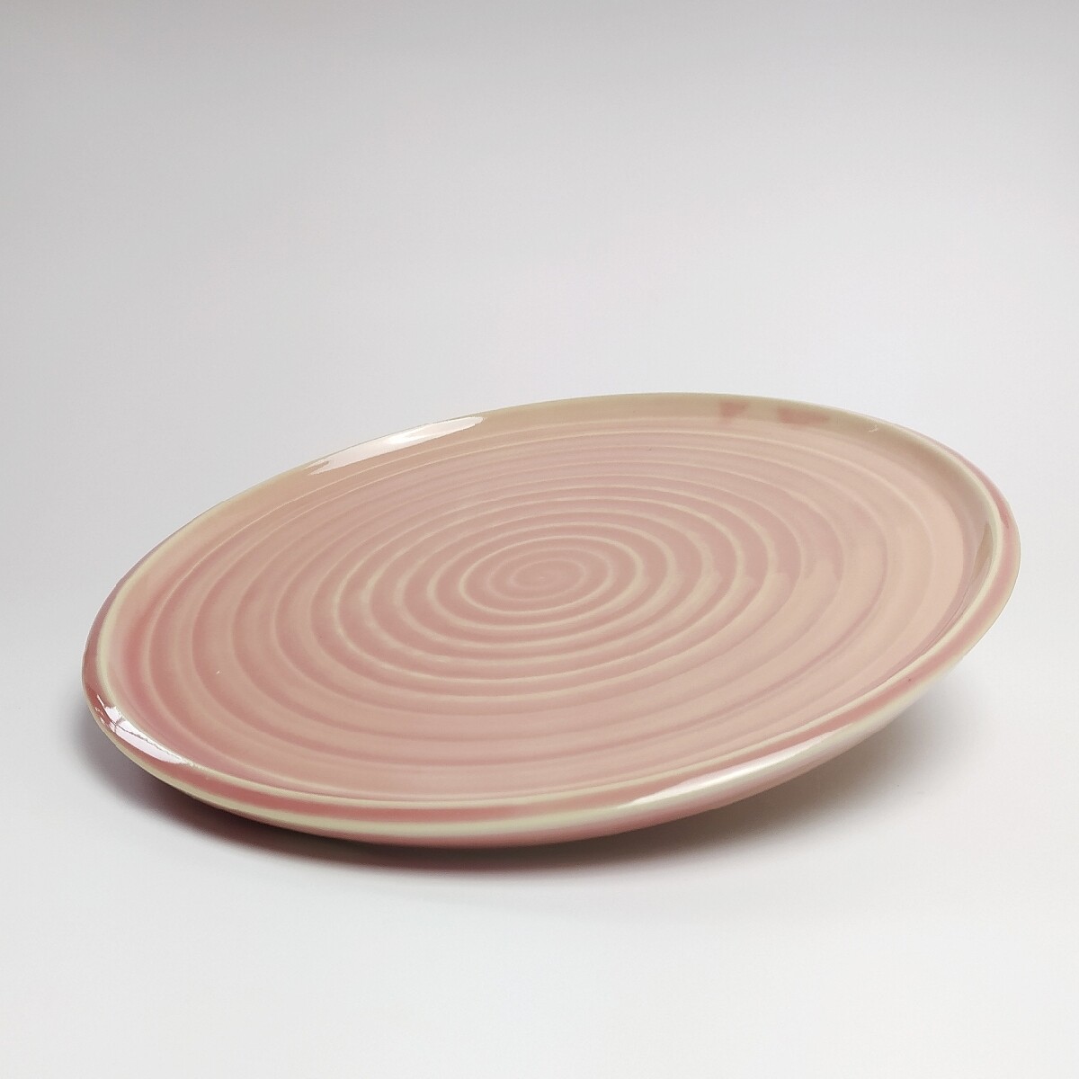 Talerz obiadowy 27 cm różowy