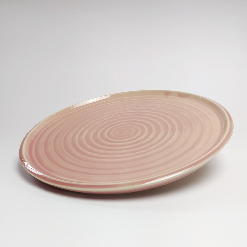 Talerz obiadowy 27 cm różowy