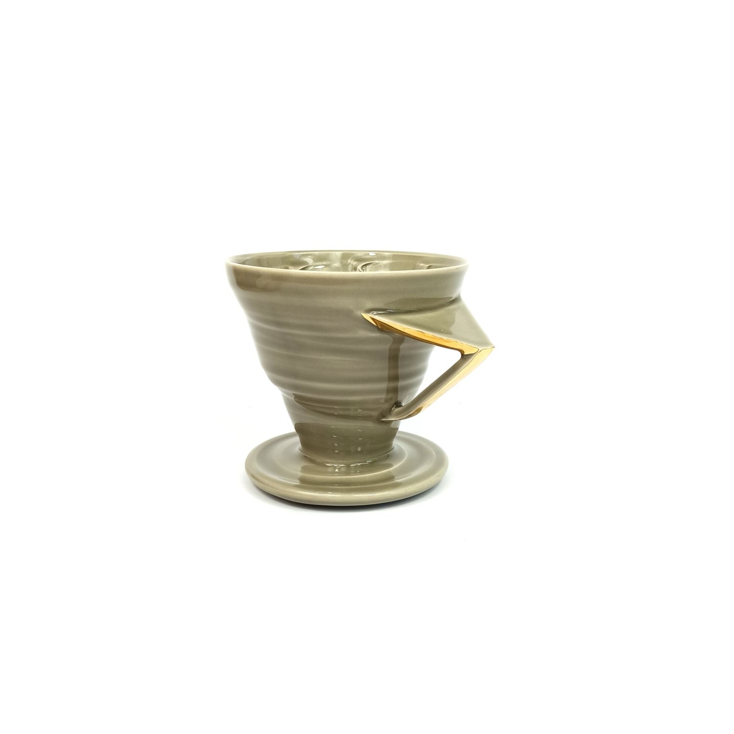 Zaparzacz przelewowy SWIRL 1 szary, złocony Zaparzacz przelewowy SWIRL 1 szary, złocony