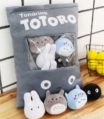 Totoro cushion stuffed with totoroes