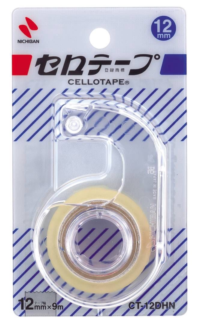 CELLOTAPE@ニチバン セロテープ 12mmX9m 小巻ｶｯﾀｰ付