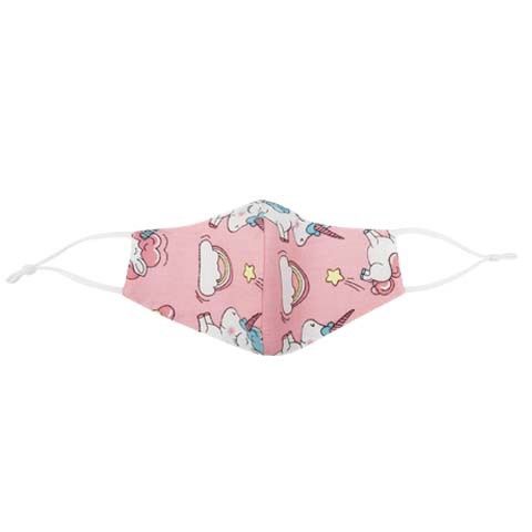 Children cotton mask with filter (filter replaceable), Colour: Pink Elephant