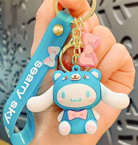 Cinnamoroll keychain with searry sky tag