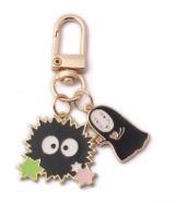 Dust bunny &amp; Kaonashi Keychain small