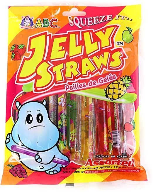 Funny Hippo ABC Jelly Straws