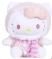 Hello kitty  winter plush(Jumpsuit &amp; Scarf) 20cm