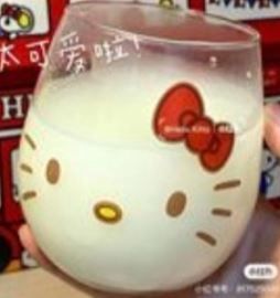 Hello kitty face cup
