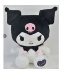 Kuromi soft toy Heart on the foot 35cm