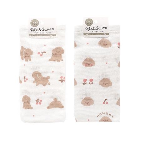 PG FACE TOWEL POODLE@ﾊﾟｲﾙｶﾞｰｾﾞ ﾌｪｲｽﾀｵﾙ ﾌﾟｰﾄﾞﾙ 約28×70cm