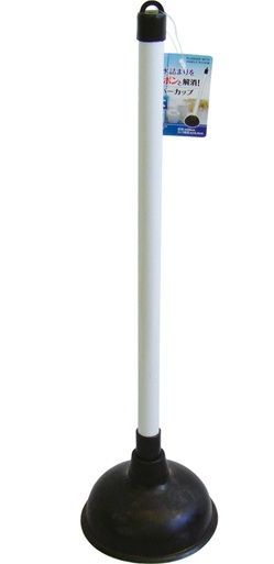 PLUNGER WITH HANDLE R14.5CM@排水詰まりをｽﾎﾟﾝと解消ﾗﾊﾞｰｶｯﾌﾟφ14.5cm