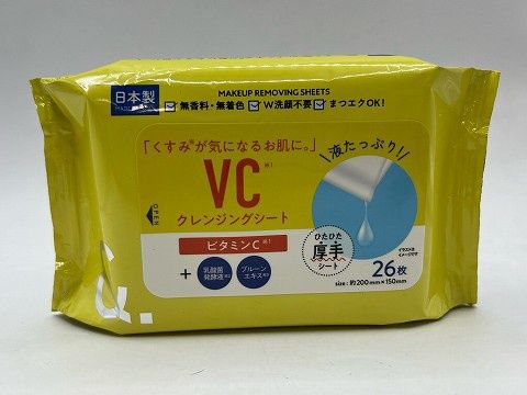 MAKEUP REMOVER SHEET@&amp;.クレンジングシート　VC