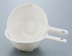 Kitchen Plastic(PP)@フレッシュニュー手付ざるボール WH