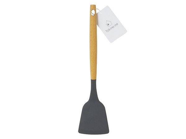 Wooden Handle Silicone Turner@TPB.高額(3.0)木柄シリコーンターナー