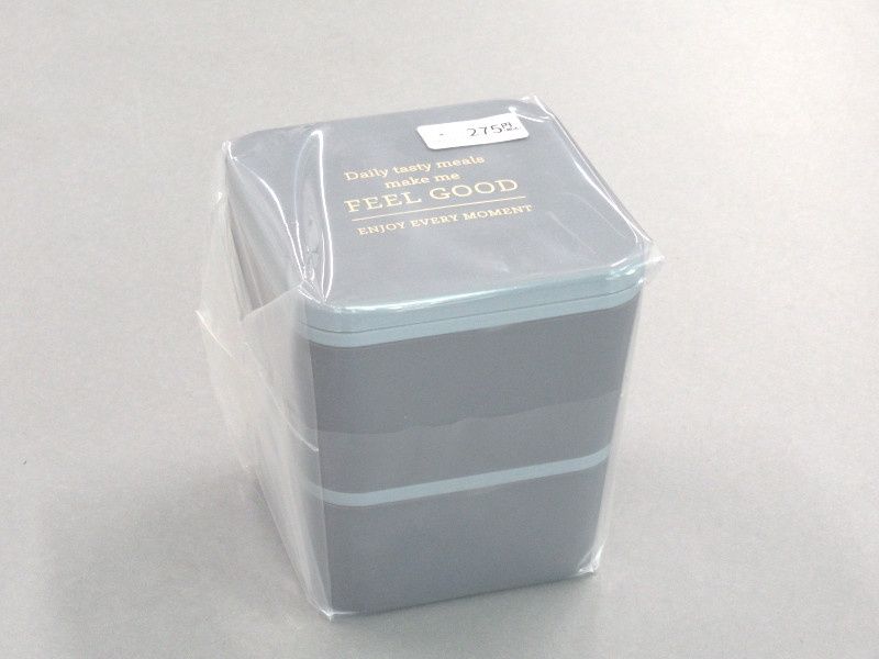 TPB Square lunch box GY@TPB.高額(2.5)ｽｸｴｱﾗﾝﾁﾎﾞｯｸｽ G