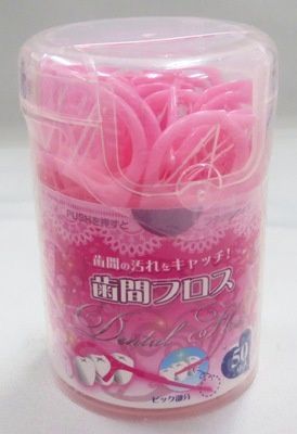 Fioss pink@歯間フロス　50本入　ピンク/ＩＤＦ-3