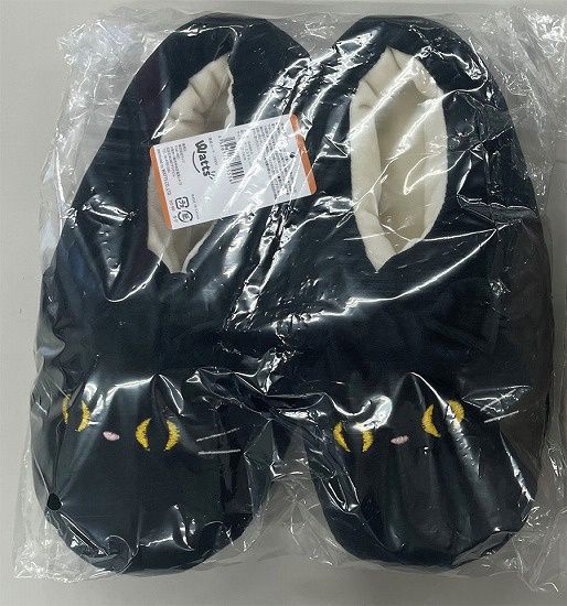 ROOM SHOSE CAT@TPB.高額(8.5)ルームシューズ クロネコ