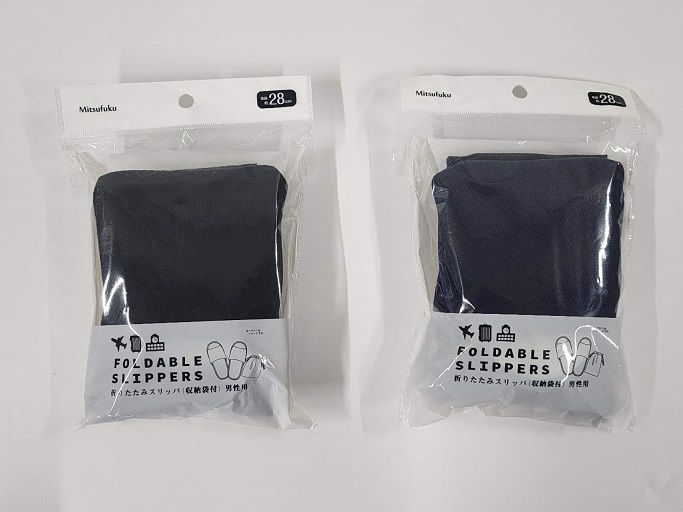 FOLDINGSLIPPERS(withstorage bag)formen@折り畳みスリッパ(収納袋付き)男性用/2AST