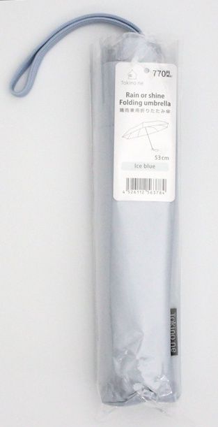 Rain or shine folding umbrella@TPB.高額(7.0)晴雨兼用折りたたみ傘 アイスブルー
