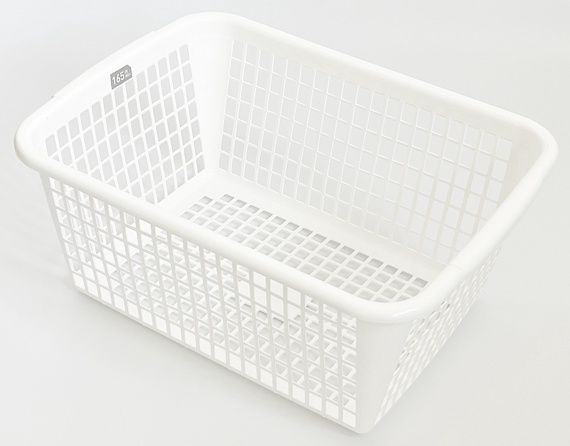Basket@高額（1.5）モノトーンA4バスケット WH