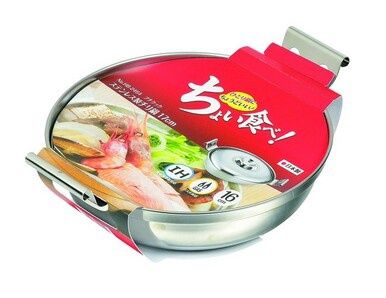 Stainless Steel shallow pot 17cm@HB2464ﾌﾟﾁｸｯｸ ｽﾃﾝﾁﾘ鍋17cm
