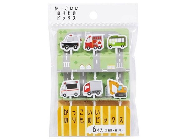 Vehicle Picks@かっこいいのりものピックス6本