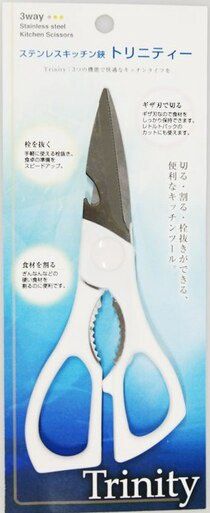 KITCHEN SCISSORS (TRINITY TYPE)@ステンレス製キッチン鋏(トリニティー)