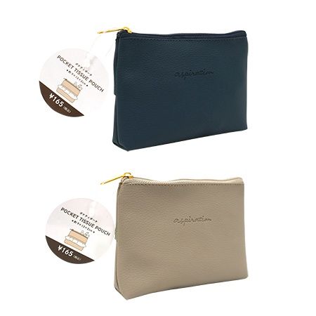 POCKET TISSUE POUCH GC@高額(1.5)ﾎﾟｹﾃｨﾎﾟｰﾁ ｸﾞﾚｲｯｼｭｶﾗ―