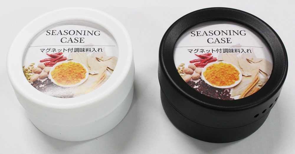 Seasoning Case@マグネット付調味料入れ(丸形)