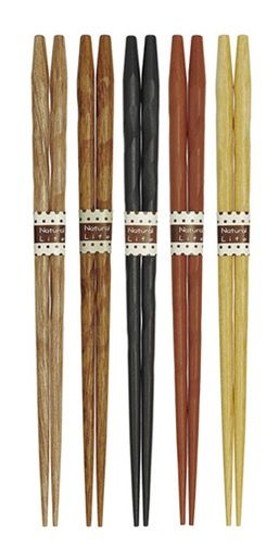 NW chopsticks 22.5cm 1P/  5AST@彫刻箸アソート 22.5cm