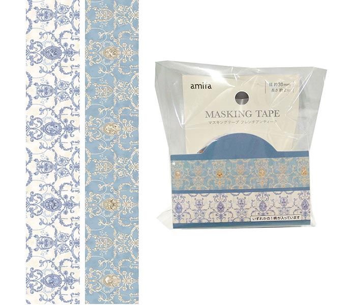 Masking Tape 30mm*2m French Antique@ﾏｽｷﾝｸﾞﾃｰﾌﾟ 30㎜×2m ﾌﾚﾝﾁｱﾝﾃｨｰｸ/2AST