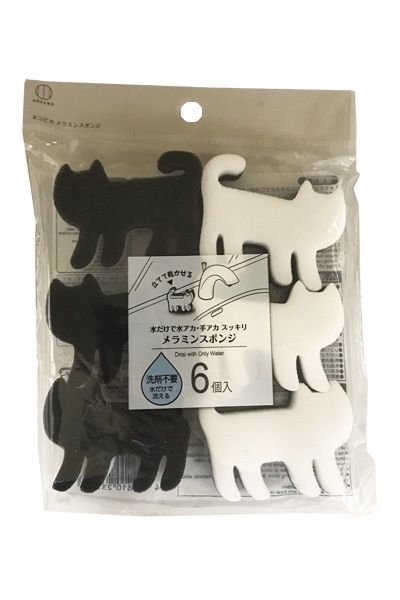 &#39;Neko-Pika&#39;&#39;Melamine Sponge (6pcs)@ネコピカ メラミンスポンジ6個入海外用