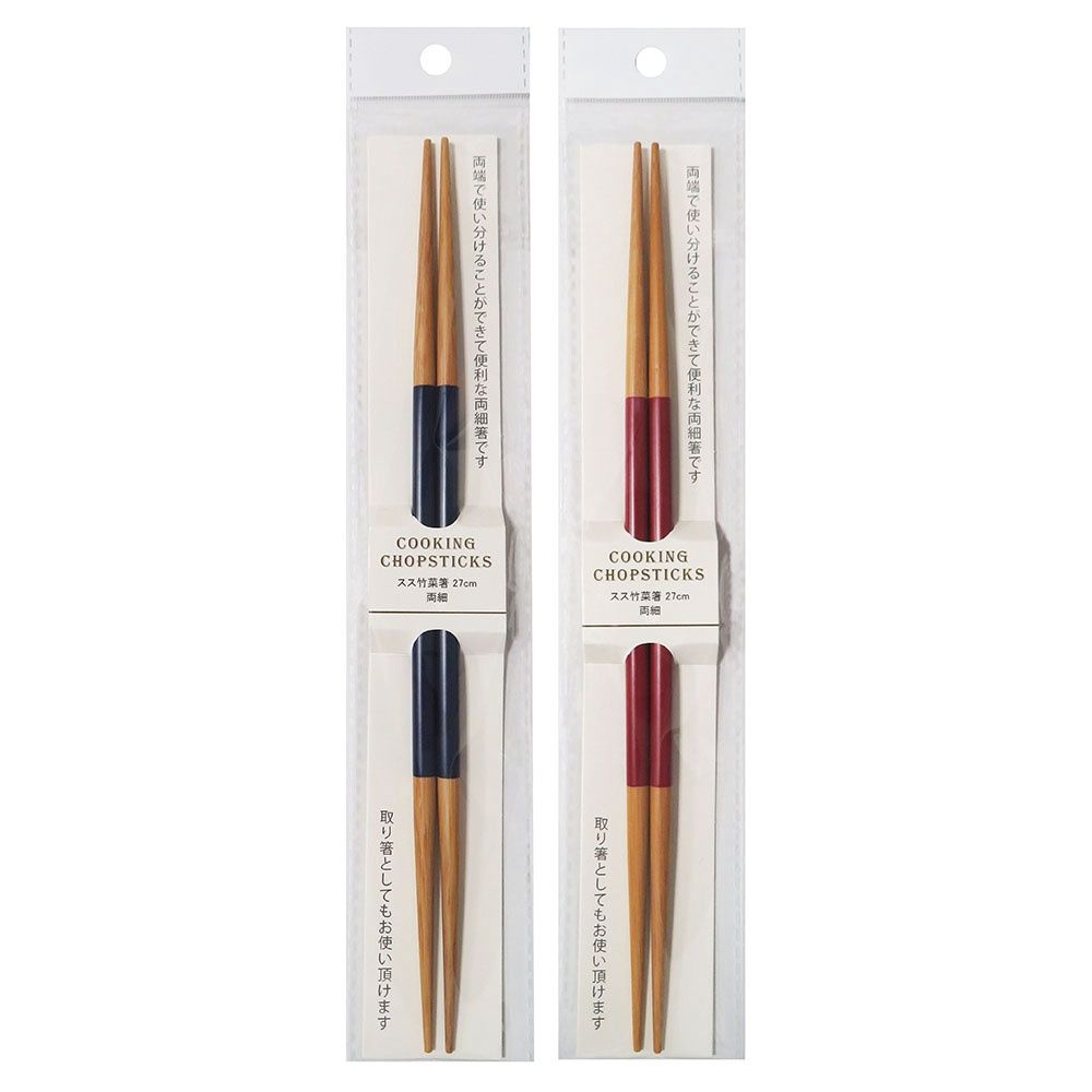 Bamboo both thin serving chopsticks@スス竹菜箸 両細 3019/AST