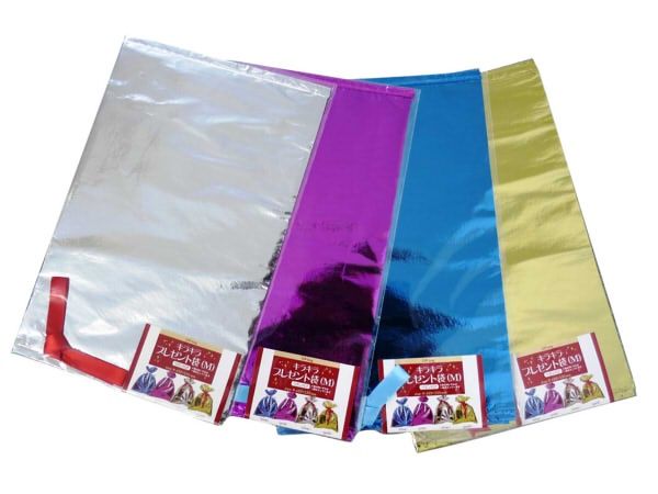 Polyester non-woven bag M@キラキラプレゼント袋　M
